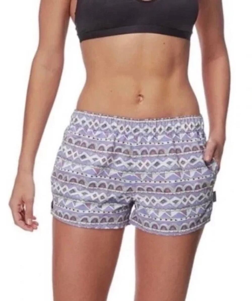 Patagonia Barely Baggies Shorts Lavender Aztect Print Size XS Women's Gorpcore